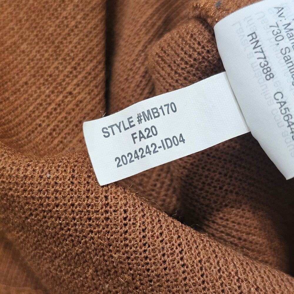 MADEWELL Ottoman Rib Square-Neck Top in Rusty Torch Size S - Picture 5 of 8